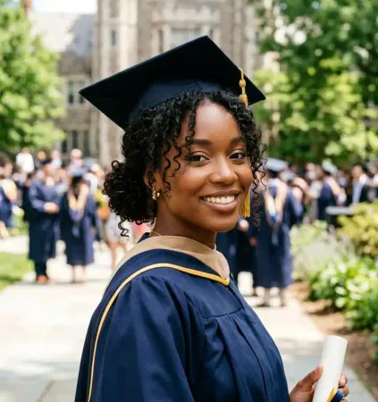 Student preparing to study abroad